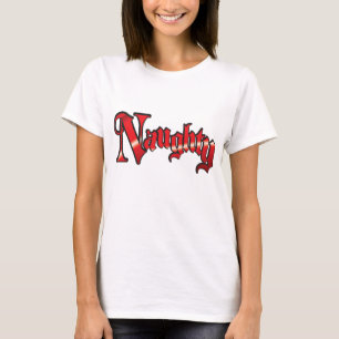 Retro Weihnachts-Text, unheimlich in roten Buchsta T-Shirt