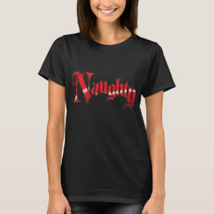 Retro Weihnachts-Text, unheimlich in roten Buchsta T-Shirt