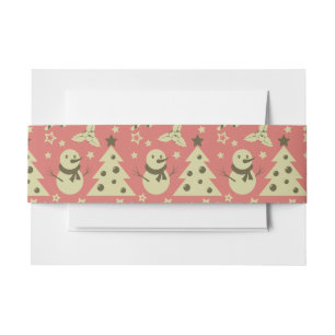 Retro Weihnachtsbäume Heilige Beerenstrasse Einladungsbanderole