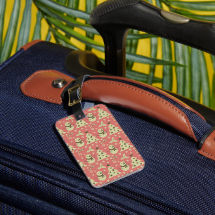 Retro Weihnachtsbäume Heilige Beerenstrasse Gepäckanhänger
