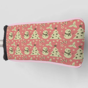 Retro Weihnachtsbäume Heilige Beerenstrasse Golf Headcover