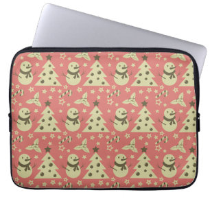 Retro Weihnachtsbäume Heilige Beerenstrasse Laptopschutzhülle