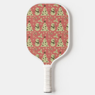 Retro Weihnachtsbäume Heilige Beerenstrasse Pickleball Schläger