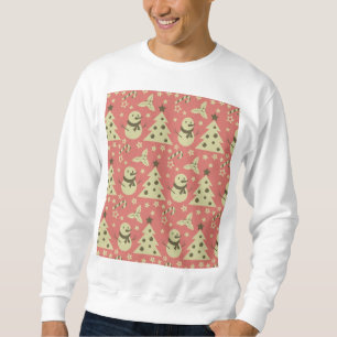 Retro Weihnachtsbäume Heilige Beerenstrasse Sweatshirt