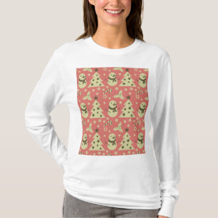 Retro Weihnachtsbäume Heilige Beerenstrasse T-Shirt