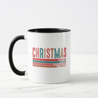 Retro-Weihnachtsbecher Tasse