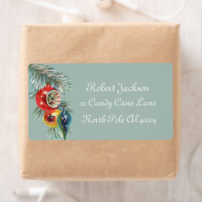 Retro-Weihnachtsbrille Weihnachtsmarke (Insitu)