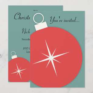 Retro-Weihnachtsfeier-Einladung Einladung