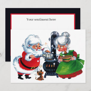 Retro Weihnachtsfeier Weihnachten Frau Claus