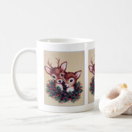 Retro-Weihnachtsfest Kaffeetasse
