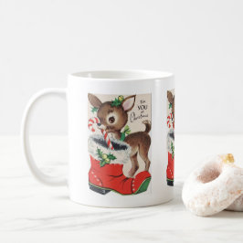 Retro-Weihnachtsfest Kaffeetasse