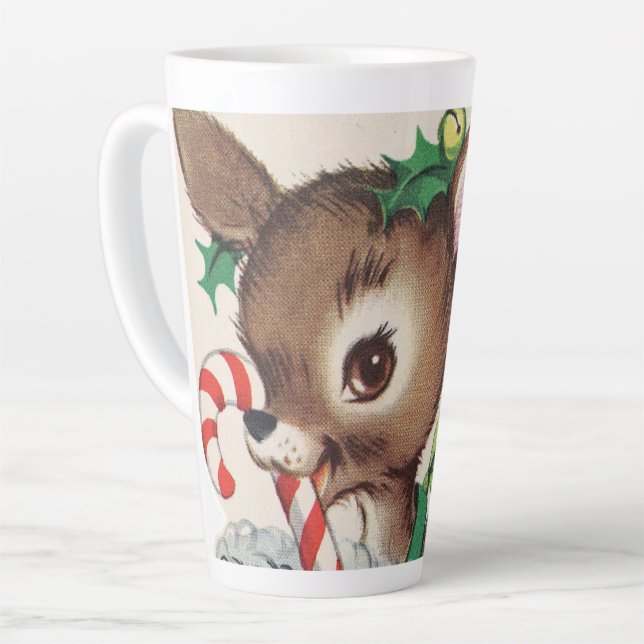 Retro-Weihnachtsfest Milchtasse (Linke Ecke)