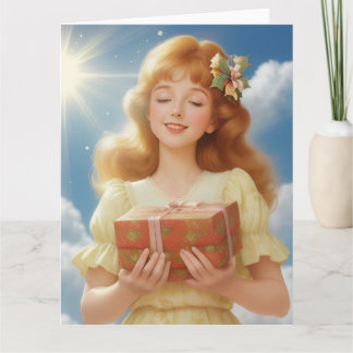 Retro-Weihnachtsillustration Karte