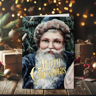 Retro-Weihnachtskarte Vintage Frohe Weihnachten