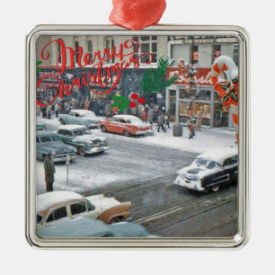 Retro-Weihnachtsmagnet Ornament Aus Metall