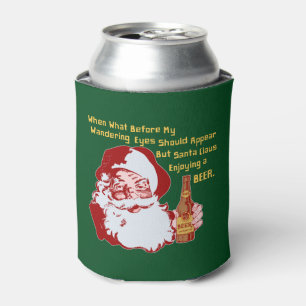 Retro Weihnachtsmann-Bier-lustiges Dosenkühler