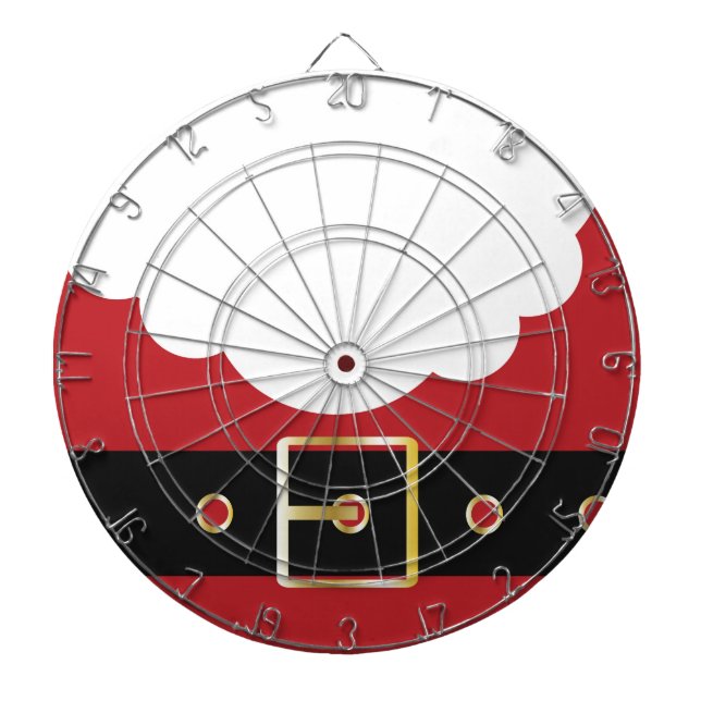 retro Weihnachtsmann Dartscheibe (vorne)