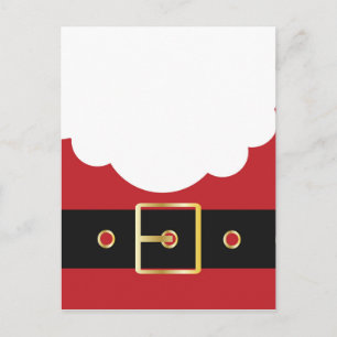 Retro Weihnachtsmann Feiertagspostkarte