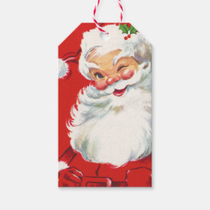 Retro Weihnachtsmann-Geschenk-Umbauten Geschenkanhänger