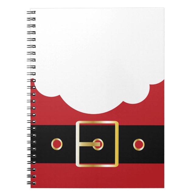 Retro Weihnachtsmann Notizblock (Vorderseite)