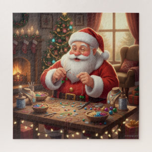Retro Weihnachtsmann-Perlen-Schmuck Weihnachten