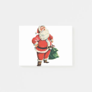 Retro Weihnachtsmann Post-it Klebezettel