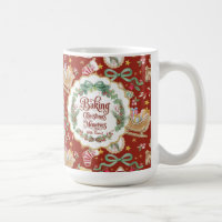 Retro Weihnachtsmann Weihnachtsbacken Kekse Rot mi