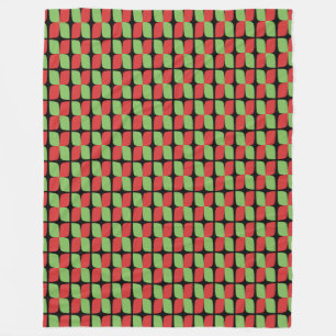 Retro-Weihnachtsmuster-Fleece Fleecedecke