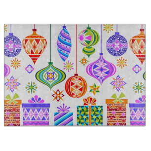 Retro Weihnachtsschmuck Schneidebrett