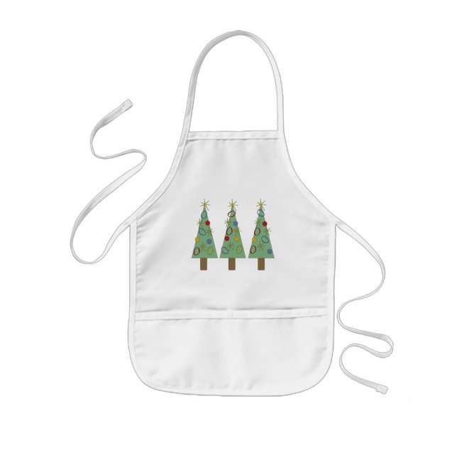 Retro WeihnachtsSchürze Kinderschürze (Vorne)