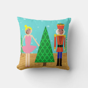 Retro Weihnachtsspielzeug-Parade-Fotothrow-Kissen Kissen