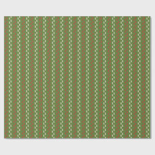 Retro-Weihnachtsstichmuster Geschenkpapier