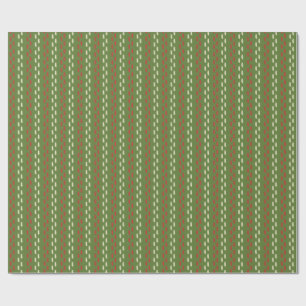 Retro-Weihnachtsstitching-Muster Geschenkpapier