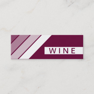Retro-WEIN Mini Visitenkarte