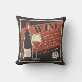 Retro Wein Party Kissen