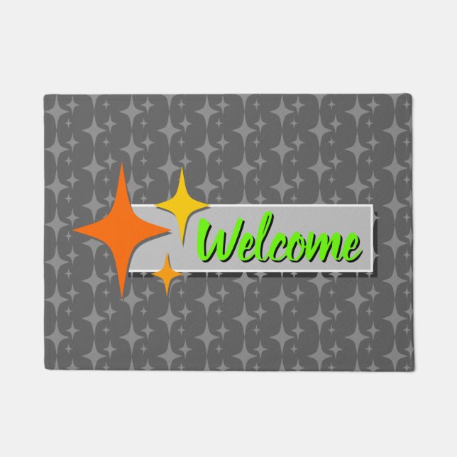 Retro Welcome Doormat Fußmatte (Vorderseite)