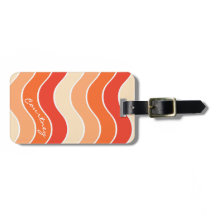 Retro-Welle Groovy Rost Orange Creme Personalisier