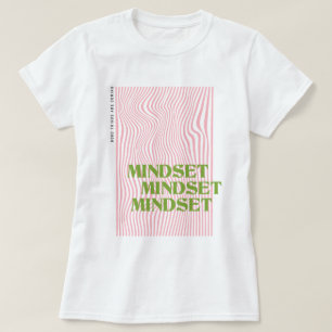 Retro-Wellen-Grafik für die Denkweise T-Shirt