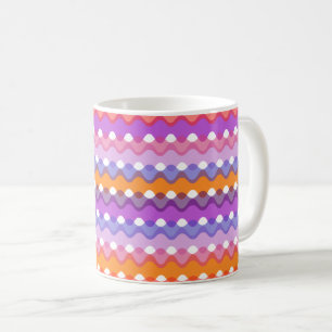 Retro-Wellen Kaffeetasse