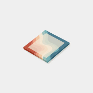 Retro-Wellen Post-it Klebezettel