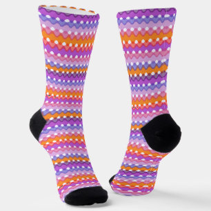 Retro-Wellen Socken