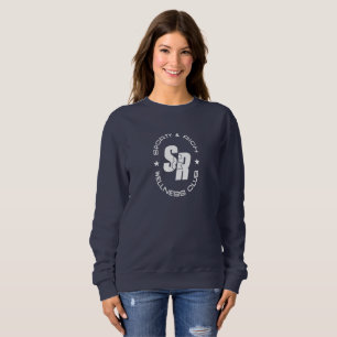 Retro Wellness Club Sportliche Mode   Frauen Sweatshirt