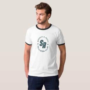 Retro Wellness Club Sportliche Mode Herren Ringe T-Shirt