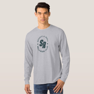 Retro Wellness Club Sporty Mode   Herren Langarm T-Shirt