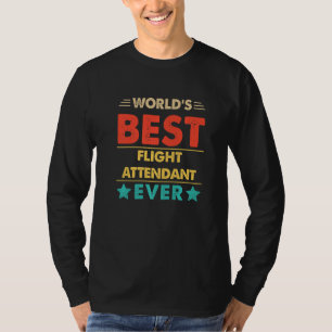 Retro Welt Bestes Flugbegleiter Aller Zeiten T-Shirt