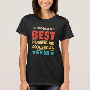 Retro Welt Bestes Hörgeräteakustiker Aller Zeiten T-Shirt