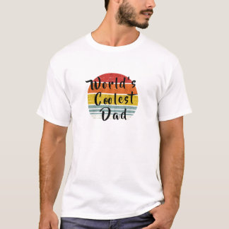 Retro-Welt Coolster Vater, Sunset Design T-Shirt