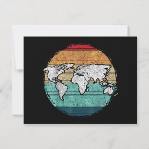 Retro-Weltkarte