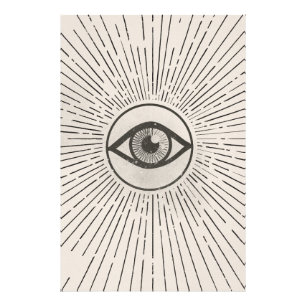 Retro-Weltraum-Kunst für das Auge Fotodruck