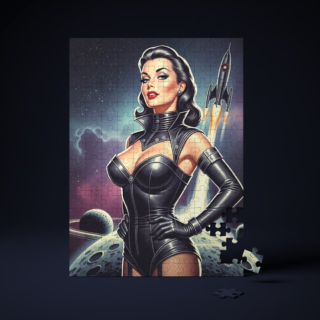 Retro-Weltraum-Pin-up (Von Creator hochgeladen)